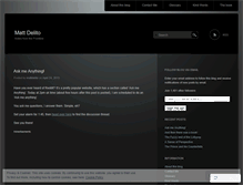 Tablet Screenshot of mattdelito.wordpress.com