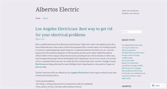 Desktop Screenshot of albertoselectric.wordpress.com