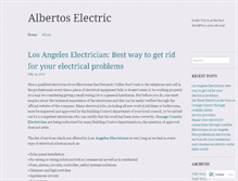 Tablet Screenshot of albertoselectric.wordpress.com