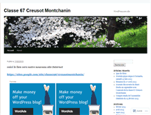 Tablet Screenshot of classe67creusotmontchanin.wordpress.com