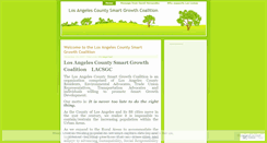 Desktop Screenshot of lasmartgrowth.wordpress.com