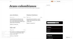 Desktop Screenshot of jeanscolombianos.wordpress.com