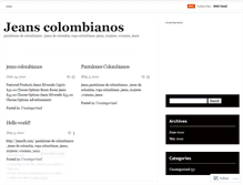 Tablet Screenshot of jeanscolombianos.wordpress.com