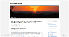 Desktop Screenshot of mditechsupport.wordpress.com