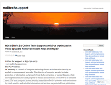 Tablet Screenshot of mditechsupport.wordpress.com