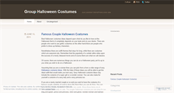 Desktop Screenshot of halloweenfamouscouple.wordpress.com
