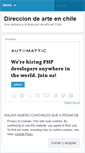 Mobile Screenshot of direcciondearteenchile.wordpress.com