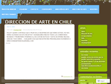 Tablet Screenshot of direcciondearteenchile.wordpress.com