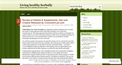 Desktop Screenshot of herballyhealthy.wordpress.com