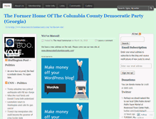Tablet Screenshot of columbiacntydemocrats.wordpress.com