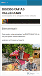 Mobile Screenshot of discografiasvallenatas.wordpress.com