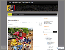 Tablet Screenshot of discografiasvallenatas.wordpress.com