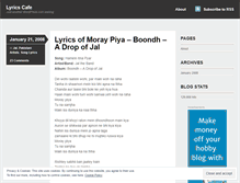 Tablet Screenshot of lyricscafe.wordpress.com