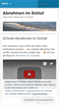 Mobile Screenshot of abnehmenimschlafleicht.wordpress.com