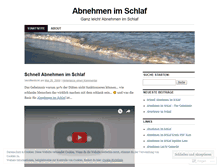Tablet Screenshot of abnehmenimschlafleicht.wordpress.com
