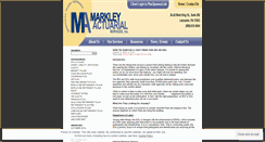 Desktop Screenshot of markleyactuarial.wordpress.com