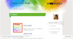 Desktop Screenshot of livvyslifesoup.wordpress.com