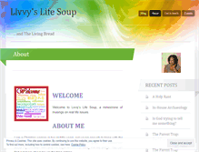 Tablet Screenshot of livvyslifesoup.wordpress.com