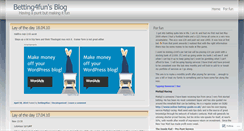 Desktop Screenshot of betting4fun.wordpress.com