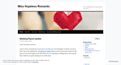 Desktop Screenshot of misshopelessromantic.wordpress.com