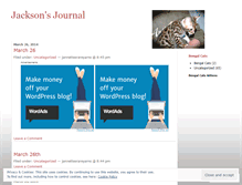 Tablet Screenshot of jacksonsjournal.wordpress.com