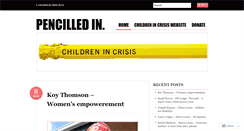 Desktop Screenshot of childrenincrisis.wordpress.com