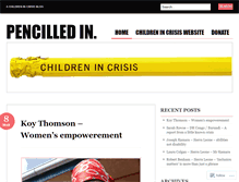 Tablet Screenshot of childrenincrisis.wordpress.com