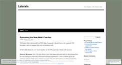 Desktop Screenshot of laterals.wordpress.com