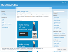 Tablet Screenshot of munchkiduk.wordpress.com