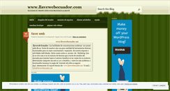 Desktop Screenshot of llaveweb.wordpress.com