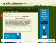 Tablet Screenshot of llaveweb.wordpress.com