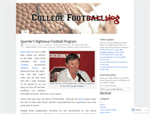 Tablet Screenshot of collegefootblog.wordpress.com