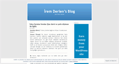 Desktop Screenshot of iremderlen.wordpress.com