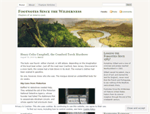 Tablet Screenshot of footnotessincethewilderness.wordpress.com