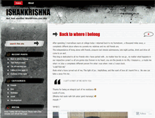 Tablet Screenshot of ishankrishna.wordpress.com