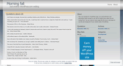 Desktop Screenshot of morningfall.wordpress.com