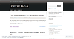 Desktop Screenshot of imcryptic.wordpress.com