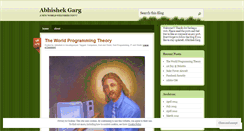 Desktop Screenshot of imabhishekgarg.wordpress.com