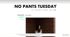 Desktop Screenshot of nopantstuesday.wordpress.com