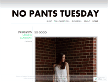 Tablet Screenshot of nopantstuesday.wordpress.com