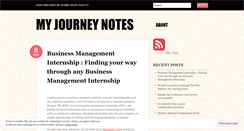 Desktop Screenshot of myjourney9.wordpress.com