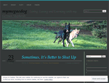 Tablet Screenshot of mymegaedog.wordpress.com