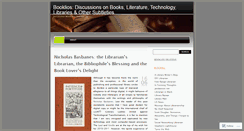 Desktop Screenshot of booklios.wordpress.com