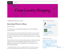 Tablet Screenshot of crosscountryshopping.wordpress.com