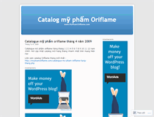 Tablet Screenshot of catalogoriflame.wordpress.com