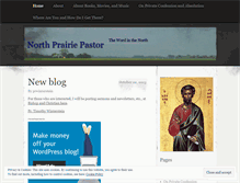 Tablet Screenshot of northprairiepastor.wordpress.com