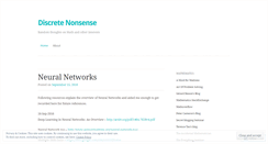 Desktop Screenshot of discretenonsense.wordpress.com