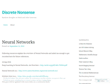 Tablet Screenshot of discretenonsense.wordpress.com