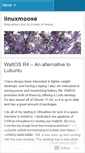 Mobile Screenshot of linuxmoose.wordpress.com