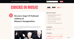 Desktop Screenshot of chicksinmusic.wordpress.com